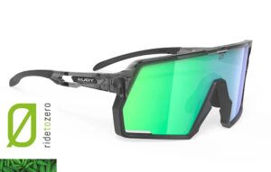 משקפי שמש של רודי פרוג'קט דגם קליון KELION של רודי פרוג'קט מק"ט SP854157 מסגרת אפורה עם עדשות מראה ירוקות
