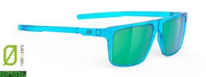 משקפי שמש דגם סטלר STELLAR של רודי פרוג'קט מק"ט SP914168 מסגרת תכלת ועדשות ירוקות