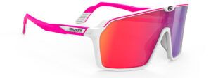 SP723858-004 משקפי שמש רודי פרוגקט דגם SPINSHIELD ספינשילד ורוד עם עדשות מראה אדומות