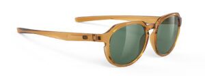 משקפי שמש דגם Glamshady- גלאםשיידי של רודי פרוג'קט מק"ט SP930183-0000 צבע קרמל שקוף עם עדשות בגוון ירוק