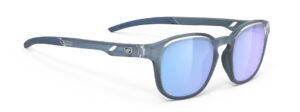 משקפי שמש דגם אירידיס של רודי פרוג'קט IRIDIS SUN SQ046853-00 מסגרת בצבע כחול ועדשות מראה בגוון כחול